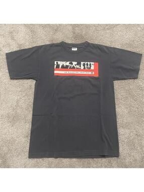 Men's Black and Navy Tshirt